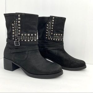 Vince Camuto Donato Black Heel Boots Size 10